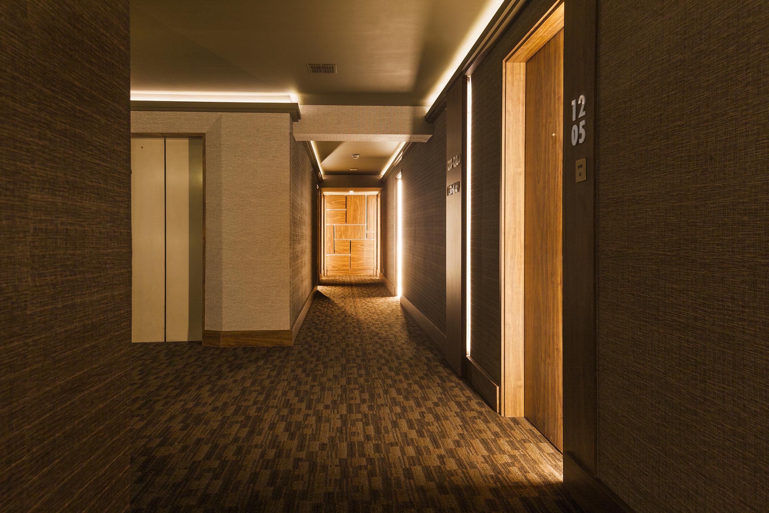 Hotel Regal Pacific Santiago Exterior photo A corridor in a hotel